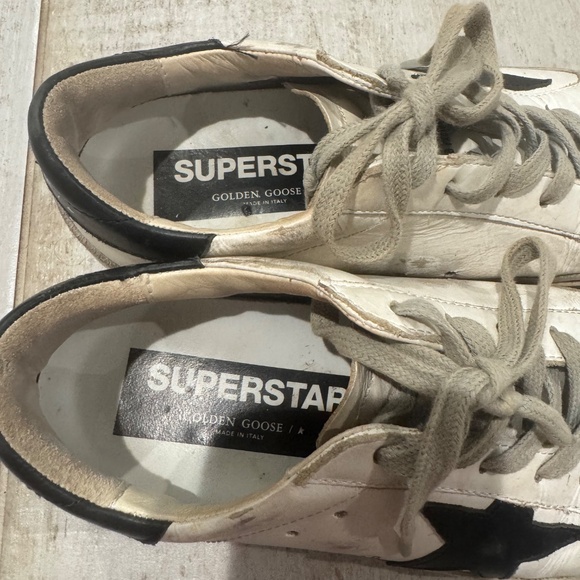 EUC Golden Goose size 36  white/black accent - Picture 5 of 6